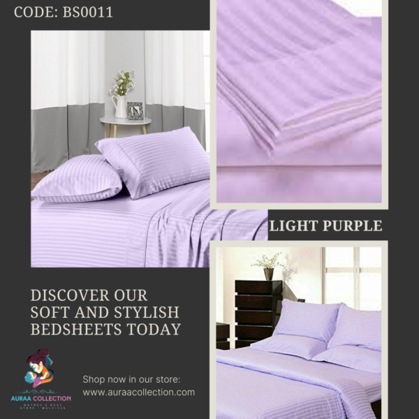 Egyptian Cotton Striped Bedsheet - Image 5