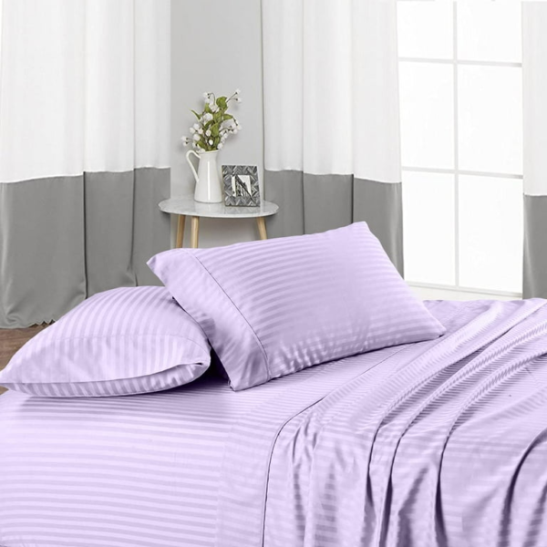 Egyptian Cotton Striped Bedsheet